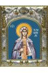 Икона Олимпиада Константинопольская 14x18 в серебряном окладе, арт вк-2515