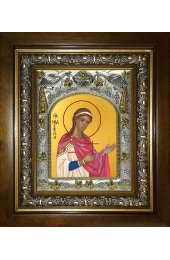 Икона Надежда мученица, 14x18 см, в деревянном киоте 20х24 см, арт вк-2573