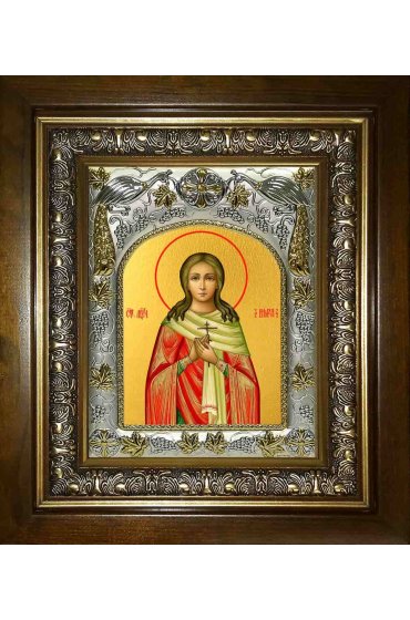 Икона Вера Римская, 14x18 см, в деревянном киоте 20х24 см, арт вк-2590