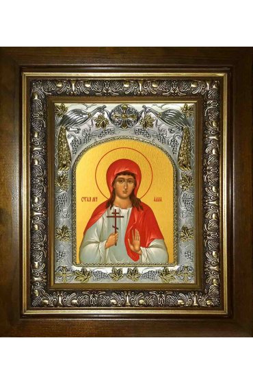 Икона Алла Готфская, 14x18 см, в деревянном киоте 20х24 см, арт вк-2597