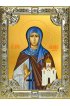 Икона Ангелина Сербская серебро 18 х 24 со стразами, арт вк-2606