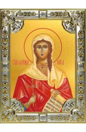 Икона Ника Коринфская серебро 18 х 24 со стразами, арт вк-2618