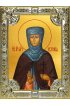 Икона Евгения преподобномученица серебро 18 х 24 со стразами, арт вк-2632