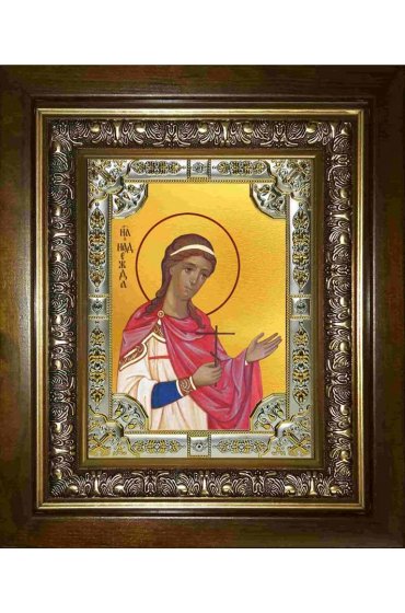 Икона Надежда мученица, 18x24 см, со стразами, в деревянном киоте, арт вк-2642