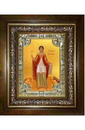 Икона Василисса Никомидийская, 18x24 см, со стразами, в деревянном киоте, арт вк-2650