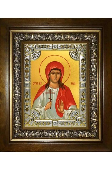 Икона Алла Готфская, 18x24 см, со стразами, в деревянном киоте, арт вк-2655