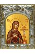 Икона Божьей Матери Ахтырская 14x18 в серебряном окладе, арт вк-2705