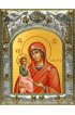 Икона Божьей Матери Гребневская 14x18 в серебряном окладе, арт вк-2711