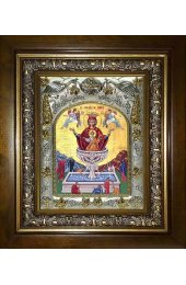 Икона Божья Матерь Живоносный источник, 14x18 см, в деревянном киоте 20х24 см, арт вк-2763