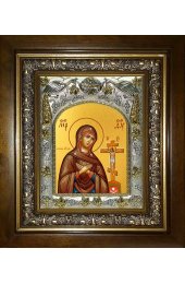 Икона Божья Матерь Ахтырская, 14x18 см, в деревянном киоте 20х24 см, арт вк-2774