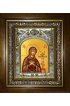 Икона Божья Матерь Ахтырская, 14x18 см, в деревянном киоте 20х24 см, арт вк-2774