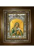 Икона Божья Матерь Виленская, 14x18 см, в деревянном киоте 20х24 см, арт вк-2778