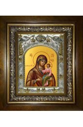 Икона Божья Матерь Далматская, 14x18 см, в деревянном киоте 20х24 см, арт вк-2782