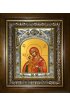 Икона Божья Матерь Девпетерувская, 14x18 см, в деревянном киоте 20х24 см, арт вк-2783