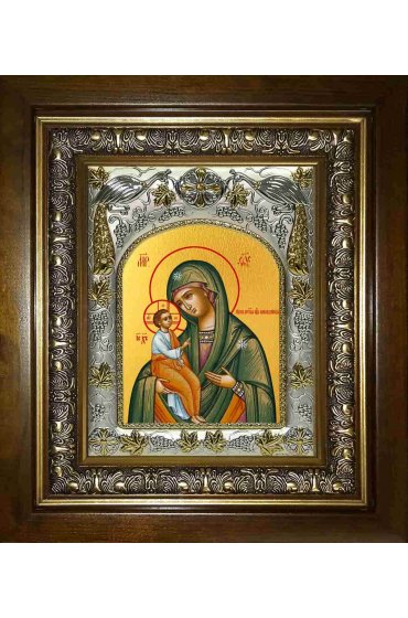 Икона Божья Матерь Александрийская, 14x18 см, в деревянном киоте 20х24 см, арт вк-2790