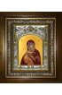 Икона Владимирская Божья Матерь, 14x18 см, в деревянном киоте 20х24 см, арт вк-2794
