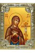 Икона Богоматерь Ахтырская серебро 18 х 24 со стразами, арт вк-2845