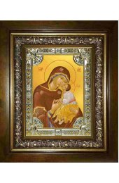 Икона Богородица Влахернская, 18x24 см, со стразами, в деревянном киоте, арт вк-2878