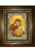 Икона Богородица Влахернская, 18x24 см, со стразами, в деревянном киоте, арт вк-2878