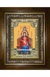 Икона Богородица со сродницами праведными Анной и Марией, 18x24 см, со стразами, в деревянном киоте, арт вк-2880