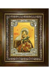 Икона Богородица Взыграние младенца, 18x24 см, со стразами, в деревянном киоте, арт вк-2905