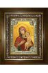 Икона Богородица Воспитание, 18x24 см, со стразами, в деревянном киоте, арт вк-2909