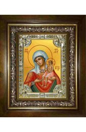 Икона Богородица Воспитание, 18x24 см, со стразами, в деревянном киоте, арт вк-2918