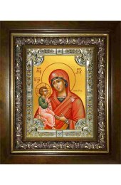 Икона Богородица Гребневская, 18x24 см, со стразами, в деревянном киоте, арт вк-2919
