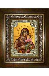 Икона Богородица Далматская, 18x24 см, со стразами, в деревянном киоте, арт вк-2920