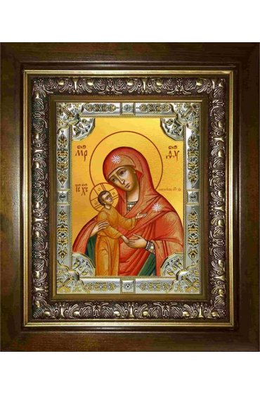 Икона Богородица Девпетерувская, 18x24 см, со стразами, в деревянном киоте, арт вк-2921