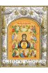 Икона Божьей Матери Курско-Коренная 14x18 в серебряном окладе, арт вк-2934