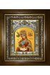 Икона Божья Матерь Млекопитательница, 14x18 см, в деревянном киоте 20х24 см, арт вк-3065