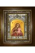 Икона Божьей Матери Игрицкая, 14x18 см, в деревянном киоте 20х24 см, арт вк-3078