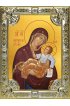 Икона Божьей Матери Муромская серебро 18 х 24 со стразами, арт вк-3118