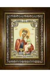 Икона Божьей Матери Избавление от бед страждущих, 18x24 см, со стразами, в деревянном киоте, арт вк-3197
