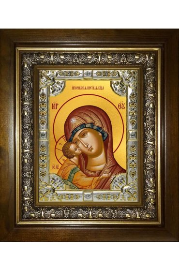 Икона Божья Матерь Игоревская, 18x24 см, со стразами, в деревянном киоте, арт вк-3241