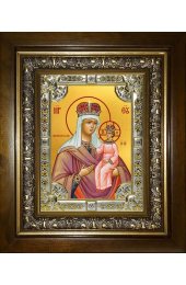Икона Божьей Матери Любечская, 18x24 см, со стразами, в деревянном киоте, арт вк-3253
