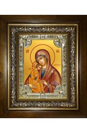 Икона Божьей Матери Миасинская, 18x24 см, со стразами, в деревянном киоте, арт вк-3254