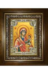 Икона Божья Матерь Минская, 18x24 см, со стразами, в деревянном киоте, арт вк-3255