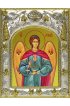 Икона Архангел Иеремиил 14x18 в серебряном окладе, арт вк-3269