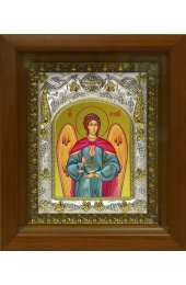 Икона Архангел Иеремиил, 14x18 см, в деревянном киоте 20х24 см, арт вк-3280
