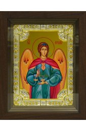 Икона Архангел Иеремиил, 18x24 см, со стразами, в деревянном киоте, арт вк-3293