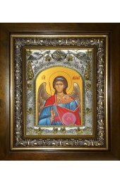 Икона Михаил Архангел, 14x18 см, в деревянном киоте 20х24 см, арт вк-3382