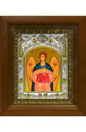 Икона Рафаил Архангел, 14x18 см, в деревянном киоте 20х24 см, арт вк-3407