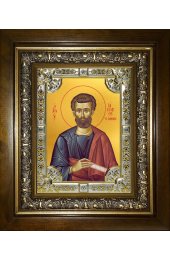 Икона Иаков (Яков) Алфеев апостол, 18x24 см, со стразами, в деревянном киоте, арт вк-3435