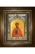 Икона Иаков (Яков) Зеведеев апостол, 14x18 см, в деревянном киоте 20х24 см, арт вк-3438