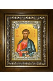 Икона Иаков (Яков) Зеведеев апостол, 18x24 см, со стразами, в деревянном киоте, арт вк-3439