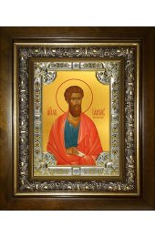 Икона Иаков (Яков) Зеведеев апостол, 18x24 см, со стразами, в деревянном киоте, арт вк-3440