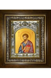 Икона Лука апостол, 14x18 см, в деревянном киоте 20х24 см, арт вк-3484