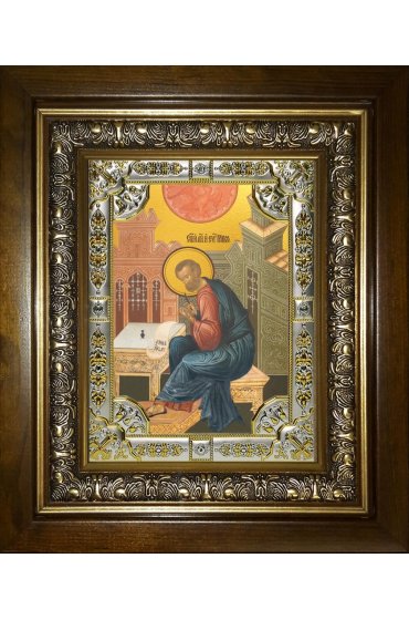 Икона Марк апостол, 18x24 см, со стразами, в деревянном киоте, арт вк-3502